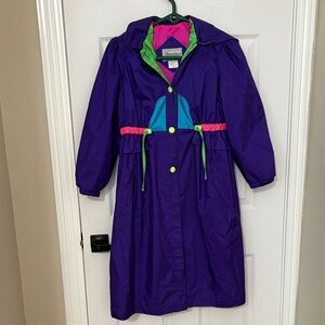 Rothschild Purple Kids Jacket with Green and Pink Accents